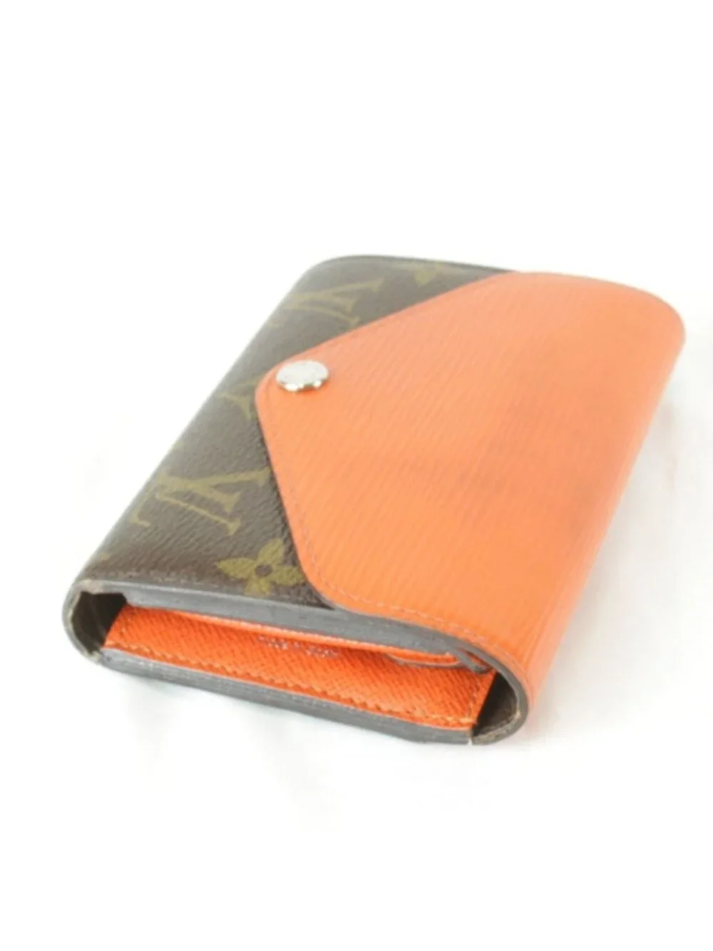 Louis Vuitton Portefeuille Ma Trifold Wallet Monogram Canvas Epi Leather Orange